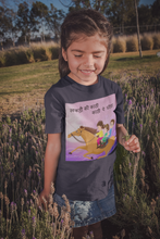 Load image into Gallery viewer, Lakdi Ki Kathi Pe Ghoda Poem Half Sleeves T-Shirt For Girls -KidsFashionVilla