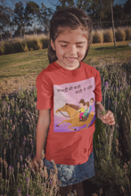 Load image into Gallery viewer, Lakdi Ki Kathi Pe Ghoda Poem Half Sleeves T-Shirt For Girls -KidsFashionVilla