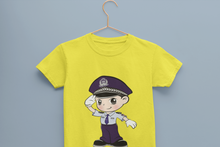 Load image into Gallery viewer, Future Police Half Sleeves T-Shirt For Girls -KidsFashionVilla