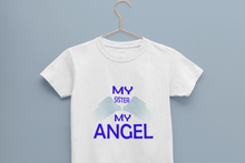 Load image into Gallery viewer, My Sister My Angel Half Sleeves T-Shirt For Girls -KidsFashionVilla