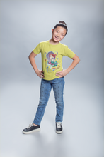 Load image into Gallery viewer, Cute Princess Half Sleeves T-Shirt For Girls -KidsFashionVilla