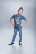 Load image into Gallery viewer, Cute Princess Half Sleeves T-Shirt For Girls -KidsFashionVilla