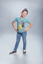 Load image into Gallery viewer, Cute Princess Half Sleeves T-Shirt For Girls -KidsFashionVilla