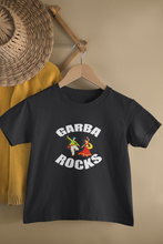 Load image into Gallery viewer, Garba Rocks Half Sleeves T-Shirt For Girls -KidsFashionVilla