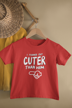 Load image into Gallery viewer, I Turned Out Cuter Matching Brother Sister Kid Half Sleeves T-Shirts -KidsFashionVilla