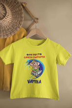 Load image into Gallery viewer, My First Ganesh Chaturthi Half Sleeves T-Shirt For Girls -KidsFashionVilla