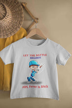 Load image into Gallery viewer, IPL Fever Is Back Half Sleeves T-Shirt For Girls -KidsFashionVilla