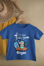 Load image into Gallery viewer, Custom Name Its My First Bakra Eid Half Sleeves T-Shirt for Boy-KidsFashionVilla