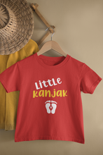Load image into Gallery viewer, Little Kanjak Half Sleeves T-Shirt For Girls -KidsFashionVilla