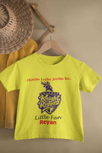 Load image into Gallery viewer, Custom Name IPL KKR Kolkata Knight Riders Korbo Lorbo Jeetbo Re Boy Half Sleeves T-Shirt for Boy-KidsFashionVilla