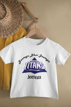 Load image into Gallery viewer, IPL Gujarat Titans Jeetega Bhai Jeetega GT Jeetega Half Sleeves T-Shirt For Girls -KidsFashionVilla