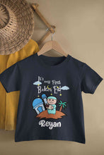 Load image into Gallery viewer, Custom Name Its My First Bakra Eid Half Sleeves T-Shirt for Boy-KidsFashionVilla