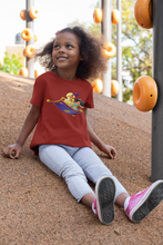 Load image into Gallery viewer, Cute Cartoon Half Sleeves T-Shirt For Girls -KidsFashionVilla