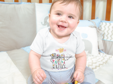 Load image into Gallery viewer, Friends Selfie Holi Rompers for Baby Boy - KidsFashionVilla