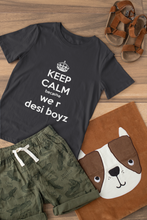 Load image into Gallery viewer, Keep Calm We Are Desi Boyz Brother-Brother Kids Half Sleeves T-Shirts -KidsFashionVilla