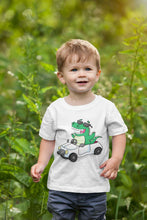 Load image into Gallery viewer, Dino Car Cartoon Half Sleeves T-Shirt for Boy-KidsFashionVilla