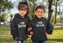 Load image into Gallery viewer, Her Brother His Sister Kids Matching Hoodies -KidsFashionVilla