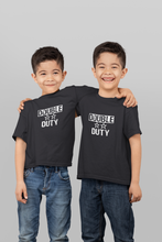 Load image into Gallery viewer, Double Duty Twins Brothers Matching Kids Half Sleeves T-Shirts -KidsFashionVilla