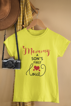 Load image into Gallery viewer, Mommy Sons First Love Mother And Son Yellow Matching T-Shirt- KidsFashionVilla