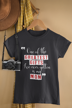 Load image into Gallery viewer, Greatest Gift Mother And Son Black Matching T-Shirt- KidsFashionVilla