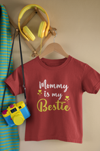 Load image into Gallery viewer, Mommy Is My Bestie Mother And Son Red Matching T-Shirt- KidsFashionVilla