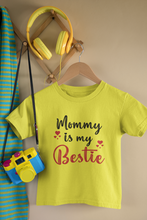 Load image into Gallery viewer, Mommy Is My Bestie Mother And Son Yellow Matching T-Shirt- KidsFashionVilla