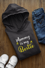 Load image into Gallery viewer, Mommy Is My Bestie Mother And Son Black Matching Hoodies- KidsFashionVilla