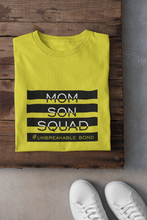 Load image into Gallery viewer, Mom Son Squad Mother And Son Yellow Matching T-Shirt- KidsFashionVilla