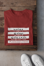 Load image into Gallery viewer, Mom Son Squad Mother And Son Red Matching T-Shirt- KidsFashionVilla