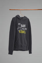 Load image into Gallery viewer, My Boy Is My King Mother And Son Black Matching Hoodies- KidsFashionVilla