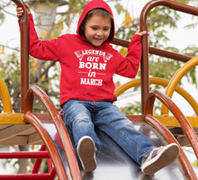 Load image into Gallery viewer, Legends are Born in March Boy Hoodies-KidsFashionVilla