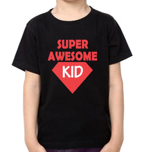 Load image into Gallery viewer, Super Awesome Kid Super Awesome Mom Mother and Son Matching T-Shirt- KidsFashionVilla