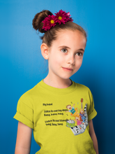 Load image into Gallery viewer, My Band Poem Half Sleeves T-Shirt For Girls -KidsFashionVilla