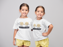 Load image into Gallery viewer, Its A Twin Thing Sisters Matching Kids Half Sleeves T-Shirts -KidsFashionVilla