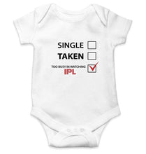 Load image into Gallery viewer, Single Taken Too Busy in IPL Rompers for Baby Boy Rompers for Baby Boy - FunkyTradition FunkyTradition