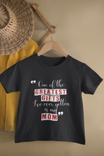 Load image into Gallery viewer, Greatest Gift Mother And Son Black Matching T-Shirt- KidsFashionVilla