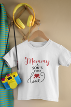 Load image into Gallery viewer, Mommy Sons First Love Mother And Son White Matching T-Shirt- KidsFashionVilla