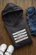 Load image into Gallery viewer, Mom Son Squad Mother And Son Black Matching Hoodies- KidsFashionVilla
