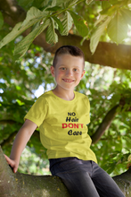 Load image into Gallery viewer, No Hair Dont Care Half Sleeves T-Shirt for Boy-KidsFashionVilla