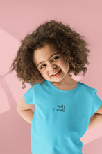 Load image into Gallery viewer, I Wish Minimals Half Sleeves T-Shirt For Girls -KidsFashionVilla