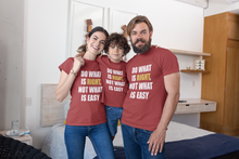 Load image into Gallery viewer, Do What Is Right, Not What Is Easy Matching Family Half Sleeves T-Shirts-KidsFashionVilla