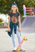 Load image into Gallery viewer, Cute Cartoon Half Sleeves T-Shirt For Girls -KidsFashionVilla