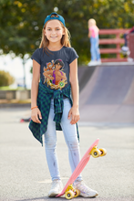 Load image into Gallery viewer, Cute Cartoon Half Sleeves T-Shirt For Girls -KidsFashionVilla