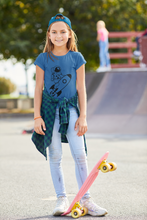 Load image into Gallery viewer, Future Astronaut Half Sleeves T-Shirt For Girls -KidsFashionVilla