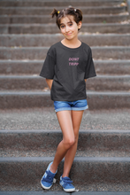 Load image into Gallery viewer, Dont Tripp Minimals Half Sleeves T-Shirt For Girls -KidsFashionVilla