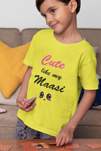 Load image into Gallery viewer, Cute Like My Maasi Half Sleeves T-Shirt for Boy-KidsFashionVilla