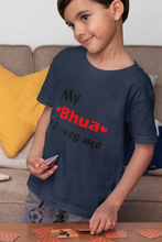 Load image into Gallery viewer, Bhua Loves Me Half Sleeves T-Shirt for Boy-KidsFashionVilla