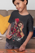 Load image into Gallery viewer, La Casa De Papel Money Heist Half Sleeves T-Shirt for Boy-KidsFashionVilla