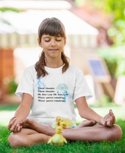 Load image into Gallery viewer, I Hear Thunder Poem Half Sleeves T-Shirt For Girls -KidsFashionVilla