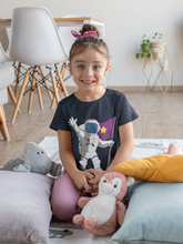 Load image into Gallery viewer, Future Astronaut Half Sleeves T-Shirt For Girls -KidsFashionVilla